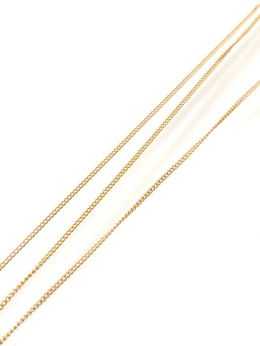 1.5mm Thin Gold Coloured Chain (Sold in meters) Style Your Armoire