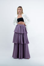 Lavender 3-Tiered Maxi Skirt