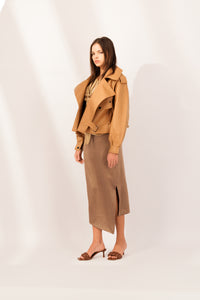 Brown Faux Leather Jacket Style Your Armoire