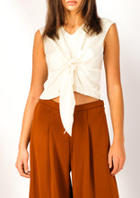 Japanese Silk Knot Crop Top with buttons Style Your Armoire - Flash Sale