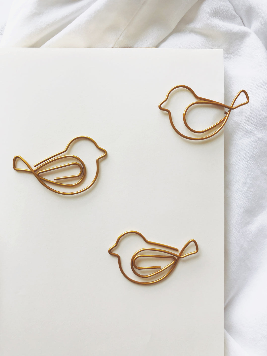 Bird Gold Paperclip / Bookmark Thoughtful Snippets