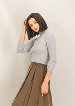 Super Soft Rib Knit, High Neck Top With Full Sleeves Style Your Armoire