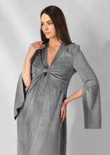 Bamboo Terry Full Sleeves Dress With A High Slit Style Your Armoire