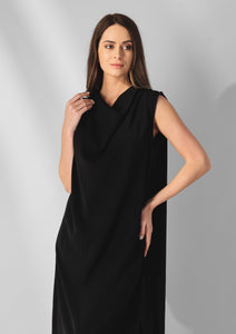 Sleeveless Cowl Pleated Shoulder Dress Style Your Armoire