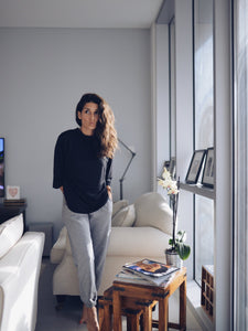 Oversized, Soft, loungewear T-shirt with long sleeves Style Your Armoire - Flash Sale