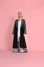 Izar Oversized ankle length Winter Coat with full sleeves with option of an open slit back. Style Your Armoire