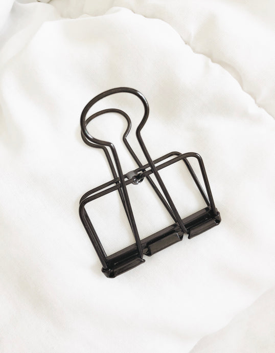 Large Black Binder Clip Thoughtful Snippets