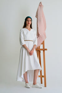 Thea oversized high-low cotton dress Style Your Armoire - Flash Sale